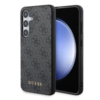 Guess 4G Metal Gold Logo dėklas telefonui Samsung Galaxy A55 - juodas