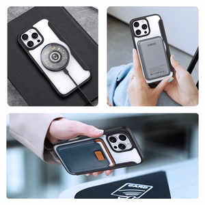 Dux Ducis Skin X Pro iPhone 16 Pro dėklas su MagSafe ir atveriamu dangčiu - juodas