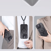 Benks magnetinis Lucid Armor dėklas (B066) Iphone 16 Pro Max telefonui juodas (su kameros valdymo mygtuku)