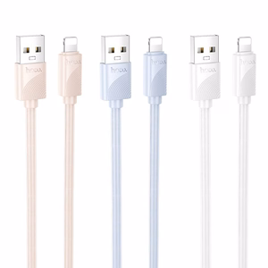 Kabelis USB A į Lightning Hoco 2,4A 1 m X114 baltas