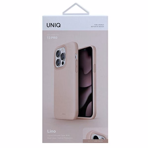 Uniq Lino dėklas telefonui iPhone 13 Pro / iPhone 13 - rožinė