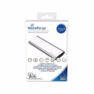 MEDIARANGE Read speed 450 MB/s Write speed 420 MB/s Form factor M.2 NVMe Yes 120 GB MR1100 (External SSD)