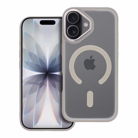 MATTE MAG COVER dėklas telefonui, suderinamas su MagSafe, skirtas IPHONE 17, titano