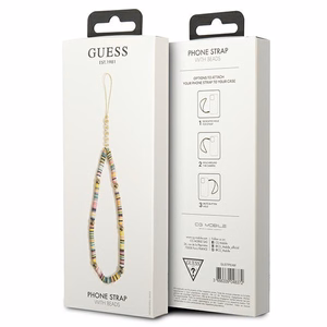 Guess pakabukas GUSTPEAM telefono dirželis daugiaspalvis Heishi Beads