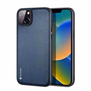 Dux Ducis Fino dėklas telefonui iPhone 14 Plus mėlynas nailoninis