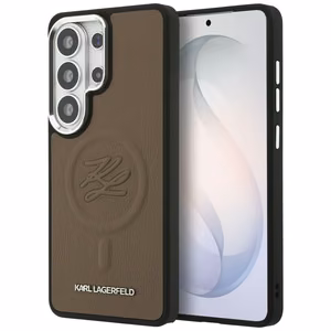 Karl Lagerfeld Embossed Ring Initials MagSafe case for Samsung Galaxy S26 Ultra - brown