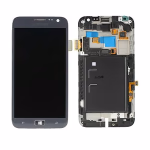 LCD screen Samsung i8750 Aktiv S with touch screen and frame Grey original (service pack)