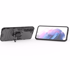 Ring Armor dėklas Samsung Galaxy S23+ šarvuotas dangtelis magnetinis laikiklis žiedas juodas