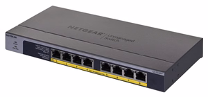 NETGEAR GS108PP Ne-valdomas Gigabit Ethernet (10/100/1000) Maitinimas per Eternetą (PoE) Juoda
