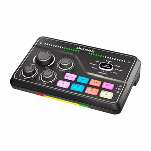 Fifine SC8 RGB žaidimų mikšeris (juodas)