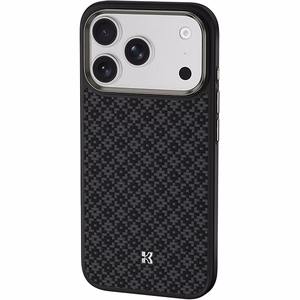 Juodas „Benks Magnetic Armor Pro Armor Grid 600D“ kevlaro dėklas su metaliniu rėmeliu (C.K.FL.AP.BK.B072), skirtas iPhone 18 Pro / iPhone 17 Pro su „Camera Control“ mygtuku