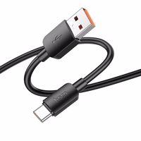 Kabelis USB A į USB C Hoco PD 6A 100W 1 m X96 juodas
