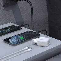 Dudao A27TCEU PD 30W GaN USB-A USB-C Wall Įkroviklis with USB-C Laidas - Juodas