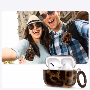 Tech-Protect Lamano deklas AirPods Pro 3 - Juodas ir rudas