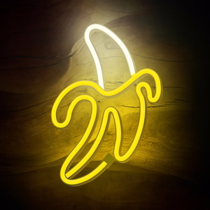 Neon LED Light BANANA baltas geltonas Bat + USB FLNE10 Forever Light