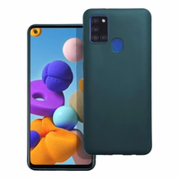 MATT dėklas telefonui SAMSUNG A21S tamsiai žalias