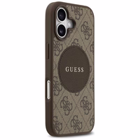 Guess 4G Circle Classic Logo Magnetinis dėklas telefonui iPhone 17 - ruda