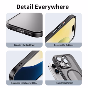 Rock Guard Touch Matte Series Magnetinis dėklas telefonui Iphone 16 Pro Max mėlynas