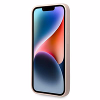 Karl Lagerfeld KLHMP14XSLKHLP iPhone 14 Pro Max 6.7 "kietasis dėklas šviesiai rožinis / šviesiai rožinis silikoninis Karl`s Head Magnetinis