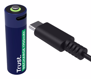 BATTERY RECH. LI-ION AA 1.5V/1700MAH USB-C 4P 25631 TRUST