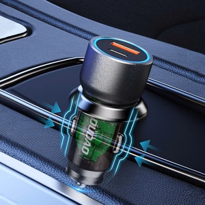 Dudao R4T 25W USB-A / USB-C automobilinis įkroviklis - pilkas