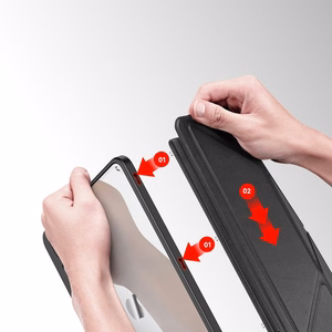 DUX DUCIS dėklas MAGI su pieštuko laikikliu iPad Pro 11 (2018/2020/2021/2022) juodas