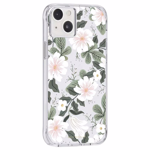 Rifle Paper Clear dėklas, skirtas iPhone 14 Plus, „Willow“ rašto