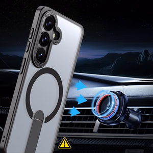 Hybrid Armor X deklas Samsung Galaxy S26 Ultra su stovu, suderinamas su MagSafe - juodas