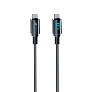 Кабель USB C to USB C Forcell F-Energy QC4.0 PD 3A 60W Digital 1,2 m C274 чёрный