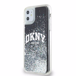 DKNY Liquid Glitter Big Logo dėklas iPhone 11 / Xr - juodas