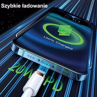 USAMS Laidas U63 USB-C na Lightning 1,2m20W PD Fast Charge juodas SJ484USB01 (US-SJ484)