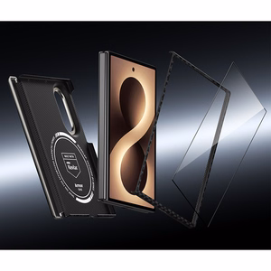 Benks Magnetic Armor Grid Air Grand Combo dėklas Samsung Galaxy Z Fold 8, juodas (C.K.FL.SA.BK.0060)