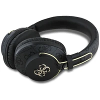 Guess ENC metalinis 4G logotipas apgaubiančios ausinės - juodos