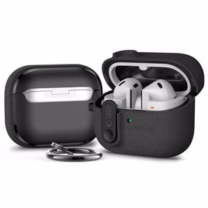 "Tech-Protect" plonas dėklas su kabliuku, skirtas "Samsung Galaxy Buds 3 / 3 FE / 3 Pro" - juodas