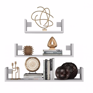 Top E Shop Mobi 3P – wall-mounted floating shelf, white