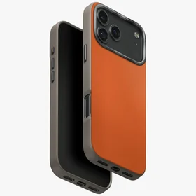 Uniq Lyden DS dėklas telefonui iPhone 17 Pro Max Magclick įkrovimas - oranžinė-pilka