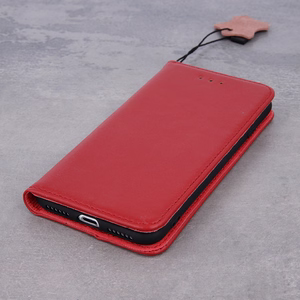 Genuine Leather Išmanusis Pro for iPhone 17 6,3" kaštoninė
