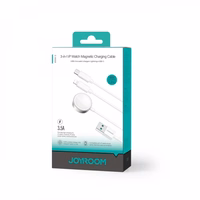 Belaidis Įkroviklis Joyroom "S-IW008" Baltas 120cm su pratęsimu 3in1 (Apple Watch)