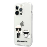 Karl Lagerfeld Karl & Choupette dėklas telefonui iPhone 13 Pro Max 6.7" - permatomas