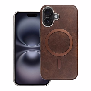 GENTLEMAN MAG COVER Dėklas telefonui suderinamas su MagSafe IPHONE 16 PRO rudas