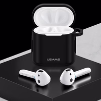 USAMS Apsauginis dėklas FreeBuds 2 Pro silikoninis juodas BH501FBUS01 (US-BH501)
