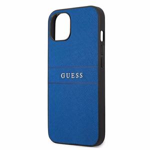 Guess Saffiano dirželis dėklas telefonui iPhone 13 mini 5.4" - mėlynas