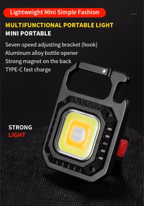 Mini žibintuvėlis LED raktų pakabukas W5130 Type C