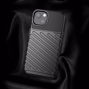 Thunder dėklas lankstus tvirtas patvarus dangtelis TPU dėklas iPhone 13 mini juodas