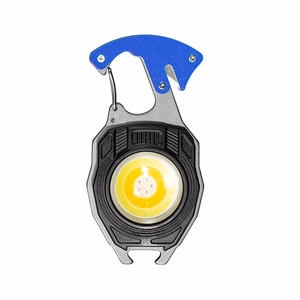 Mini žibintuvėlis LED raktų pakabukas W5147 Type C su 2 atsuktuvo antgaliais mėlynas