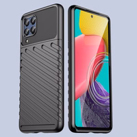 Thunder dėklas lankstus šarvuotas dangtelis Samsung Galaxy M53 5G juodas