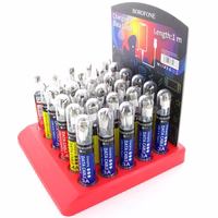 Borofone - a set of cables packed in tubes, on a countertop stovas