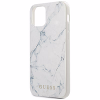 Guess Marmurinis dėklas telefonui iPhone 12 mini 5.4" - baltas