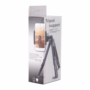 Mini trikojis asmenukių lazda laikiklis telefonui, kamerai ir GoPro, 16-21 cm - juodas