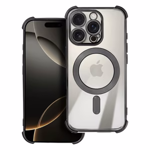 Dėklas ANTISHOCK ELECTRO IPHONE 17 Pro Max suderinamas su MagSafe juodas